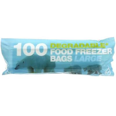 D2 W 5 x 100  Degradable Large Freezer Bags UK 